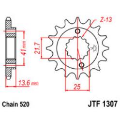 Звездочка передняя JT Sprockets (шаг 520 ) JT JTF1307